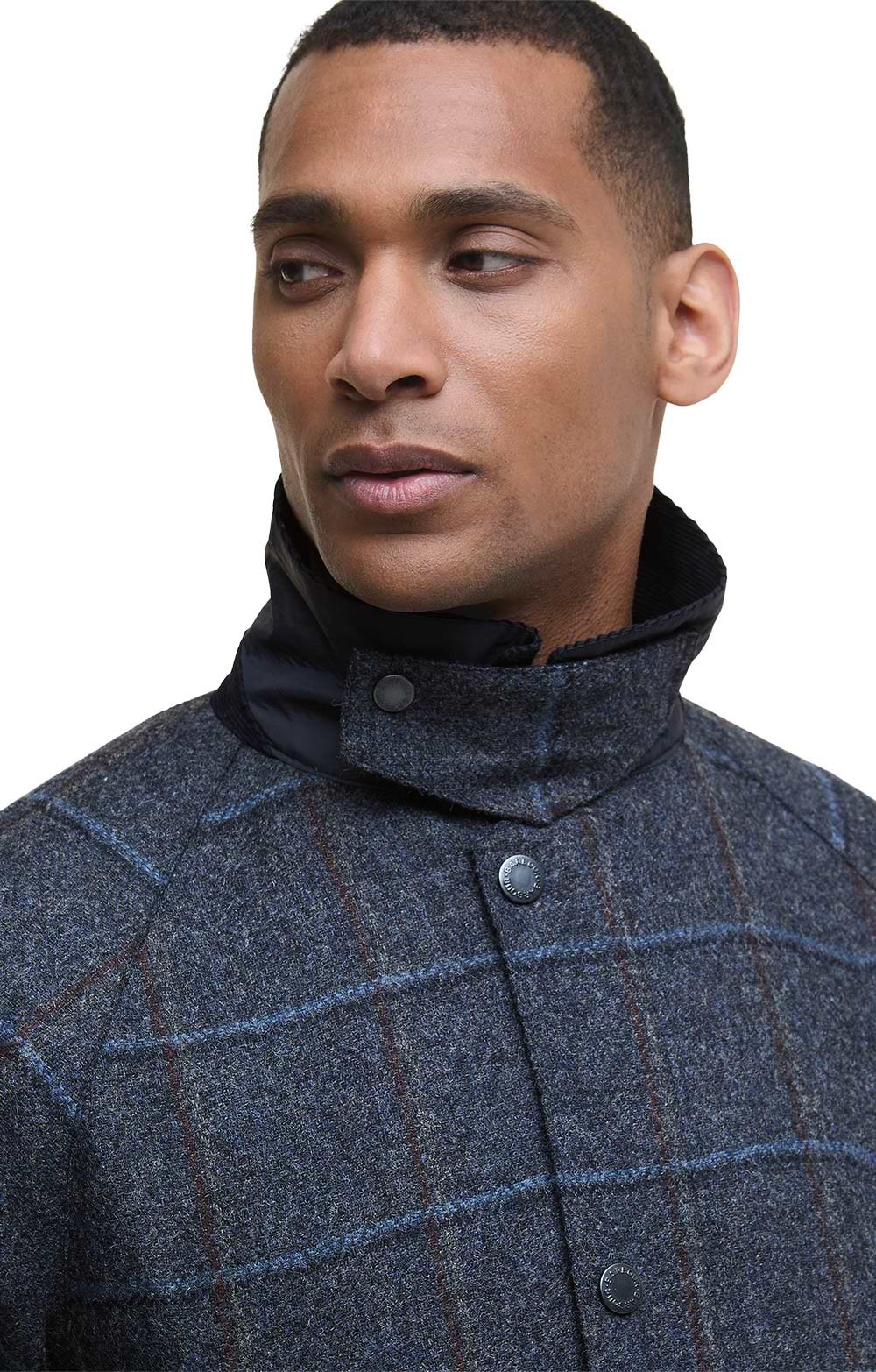 Men's Barbour Bedale Check Wool Jacket, Blue - House of Bruar
