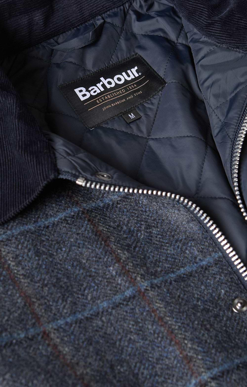 Men's Barbour Bedale Check Wool Jacket, Blue - House of Bruar