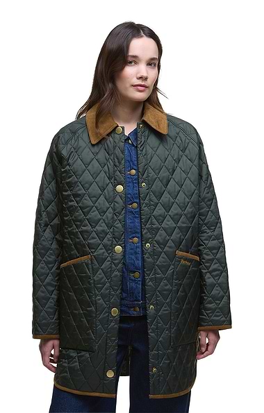 Ladies Barbour Liddesdale Oversized Quilted Jacket