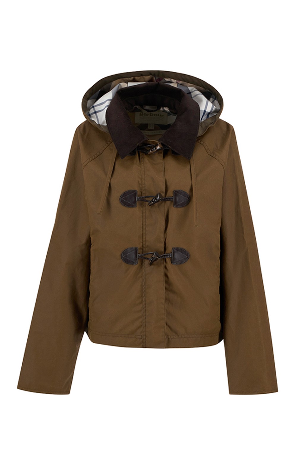 Ladies Barbour Myra Wax Duffle Jacket, Brown House of Bruar