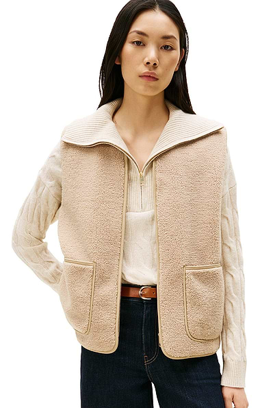 Ladies Tommy Hilfiger Teddy Zip Up Vest
