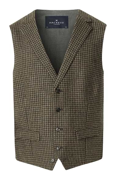 Men's Hackett London Country Houndstooth Waistcoat