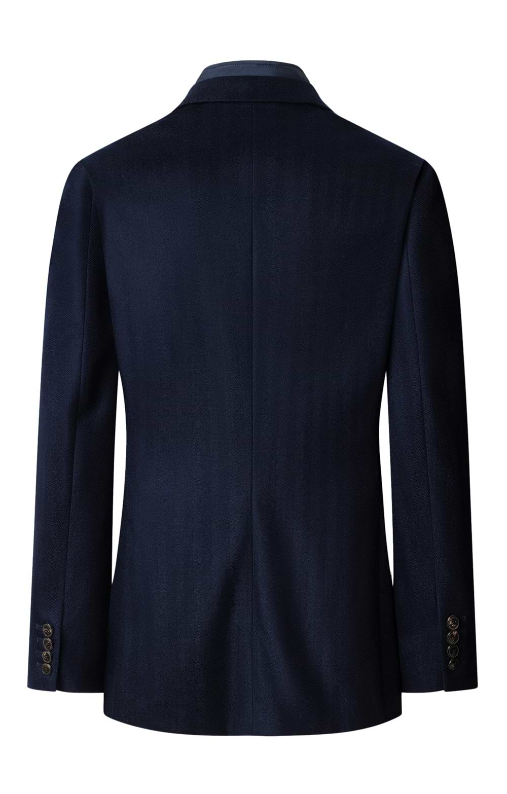 Men's Hackett London Flannel Herringbone Bib Jacket, Navy - House