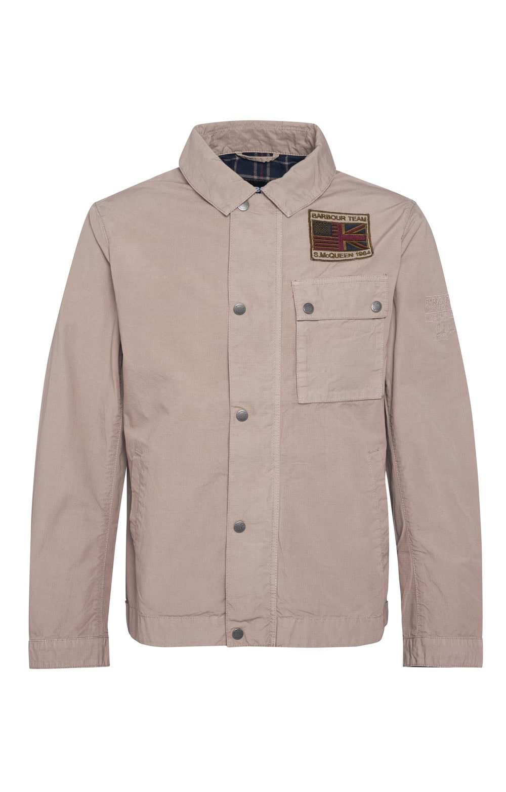 Mens Barbour International Workers Casual Jacket, Brown - House of