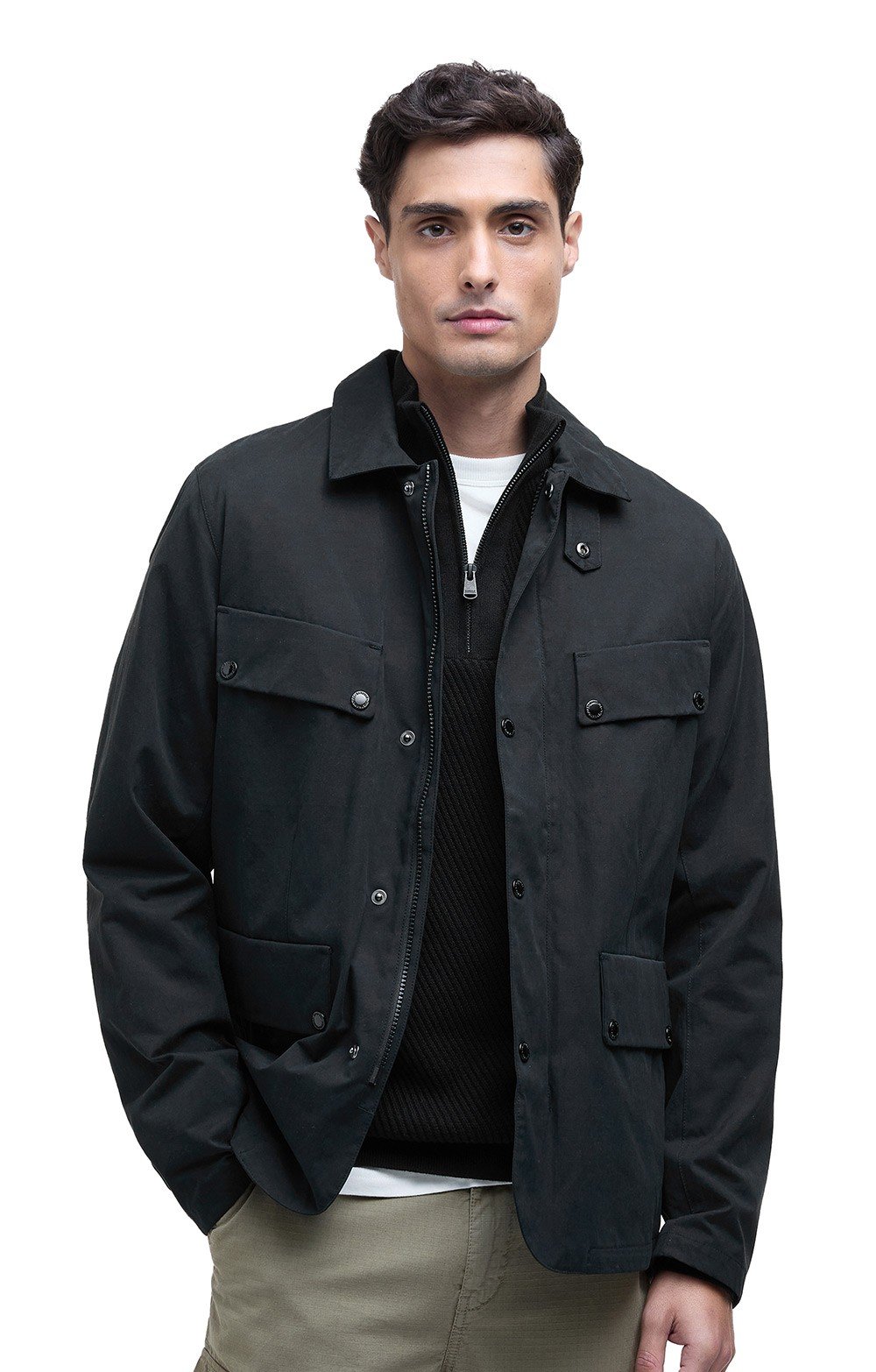 Mens Barbour International Duke Casual Jacket, Black House of Bruar