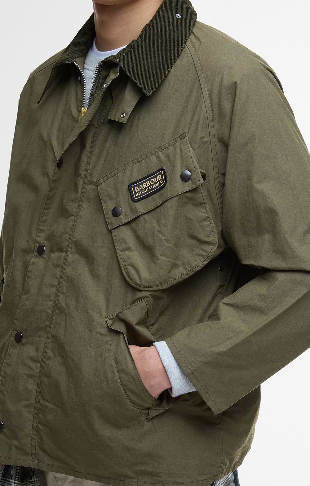 Mens Barbour International A7 Pacemaster Jacket, Green