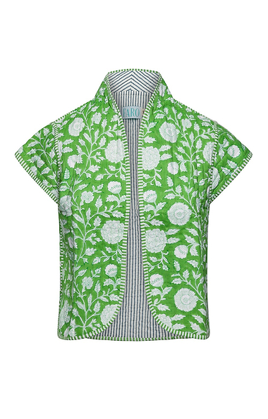 Ladies Print Quilt Cotton Gilet