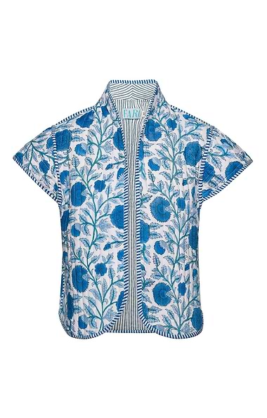 Ladies Print Quilt Cotton Gilet