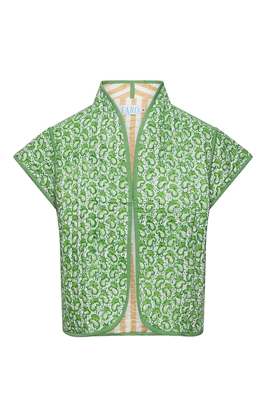 Ladies Print Quilt Cotton Gilet
