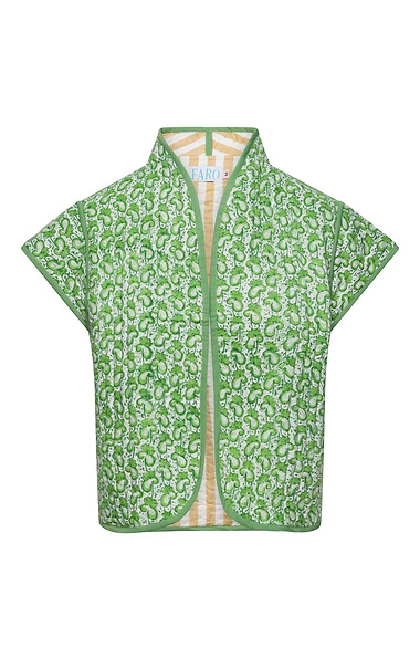 Ladies Print Quilt Cotton Gilet