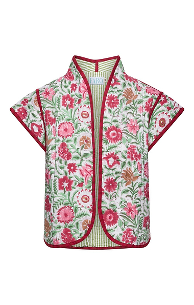 Ladies Print Quilt Cotton Gilet