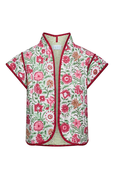 Ladies Print Quilt Cotton Gilet