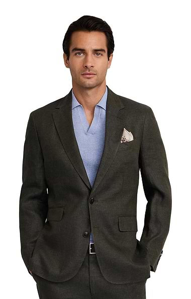 Men's Hackett Linen Delave Hopsack Blazer