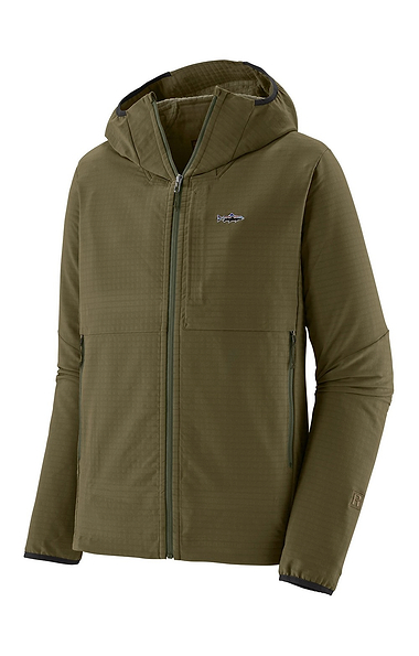 Men's Patagonia R1 TechFace Fitz Roy Trout Hoody