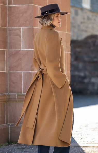 Ladies Belted Raglan Coat