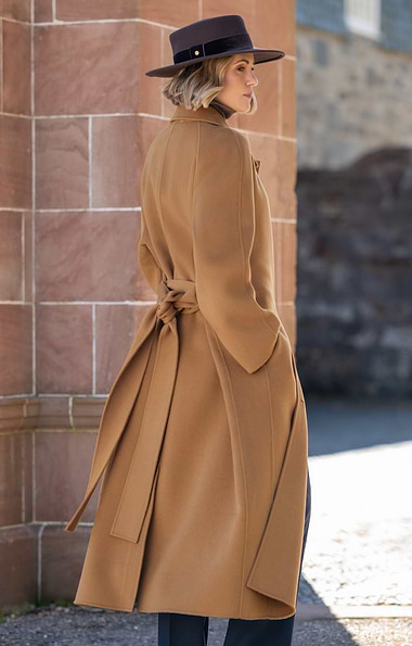 Ladies Belted Raglan Coat