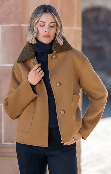 Ladies Teddy Collar Jacket
