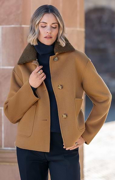 Ladies Teddy Collar Jacket