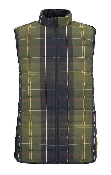 Men's Barbour Reversible Tartan Puffer Gilet