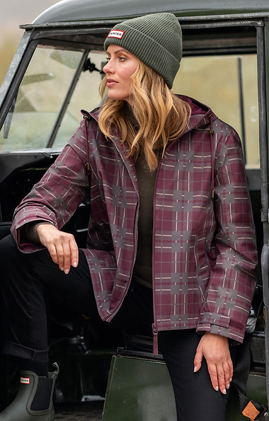 Ladies Hunter Originals Waterproof Tartan Jacket
