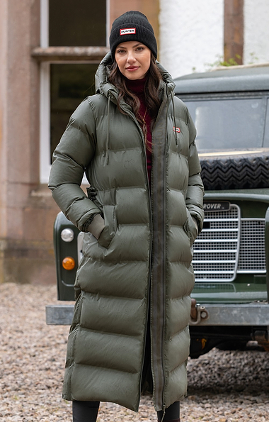 Ladies Hunter Hutchison Welded Long Puffer Coat