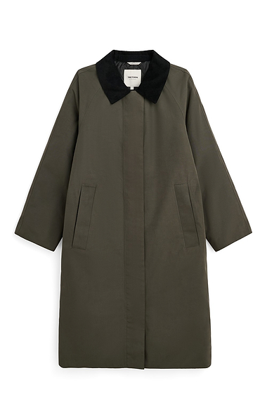 Ladies Dawn Cord Collar Coat