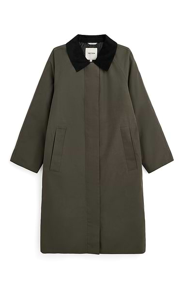 Ladies Dawn Cord Collar Coat
