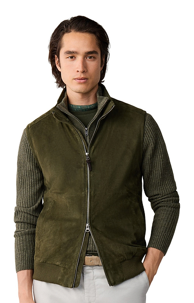 Men’s Hackett London Suede Rib Gilet