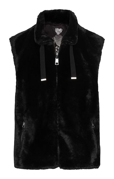Ladies Barbara Lebek Faux Fur Gilet