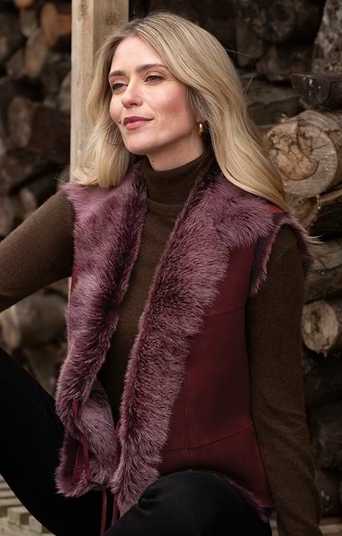 Ladies Lambskin Gilet