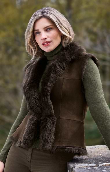 Ladies Lambskin Gilet