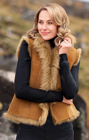 Ladies Lambskin Gilet