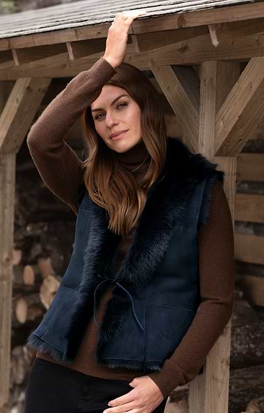 Ladies Lambskin Gilet