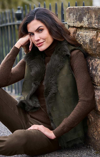 Ladies Lambskin Gilet