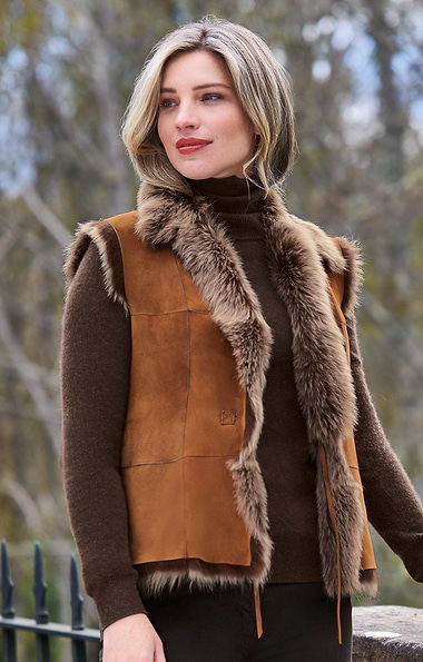 Ladies Lambskin Gilet