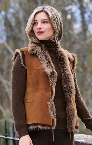 Ladies Lambskin Gilet