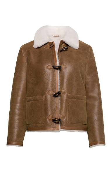 Ladies Sheepskin Toggle Jacket