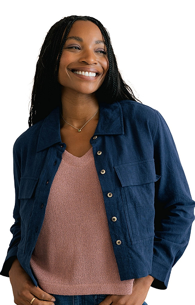 Ladies Lily & Me Grassland Linen Rich Jacket