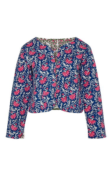Ladies Cotton Reversible Print Quilted Jacket