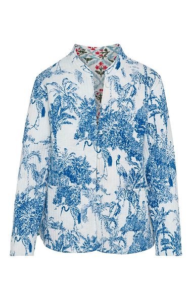 Ladies Cotton Reversible Jungle Print Quilted Jacket
