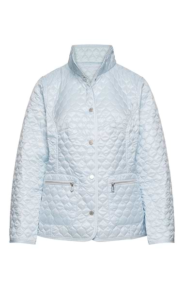Ladies Stand Collar Diamond Quilt Jacket
