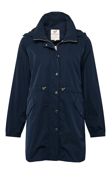 Ladies Drawstring Hooded Parka