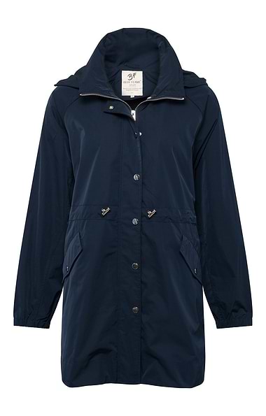 Ladies Drawstring Hooded Parka