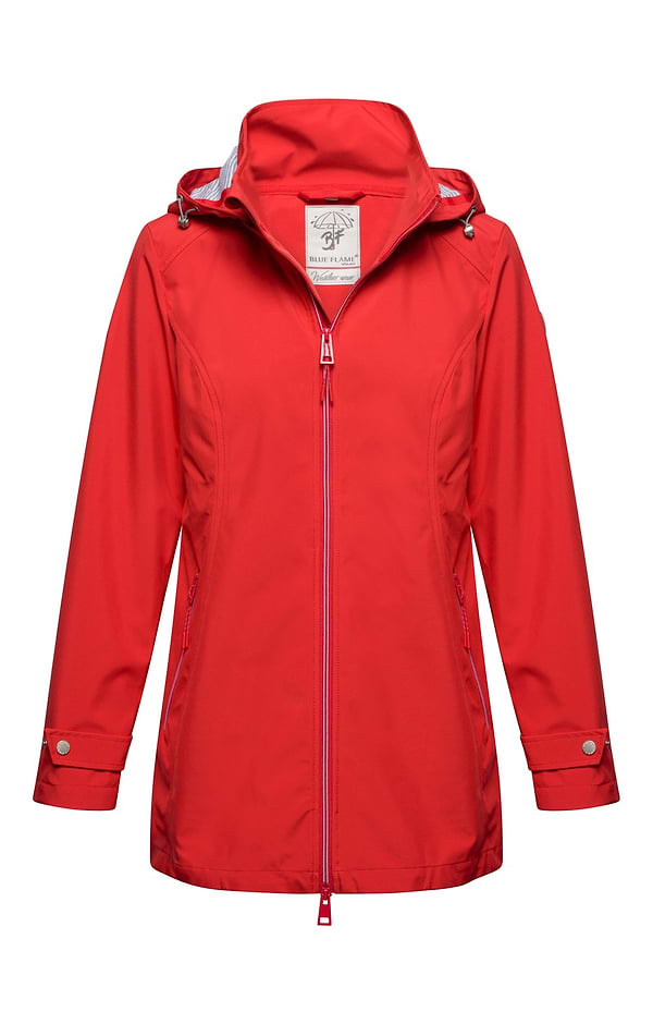 Ladies Waterproof Stripe Lined Softshell Jacket