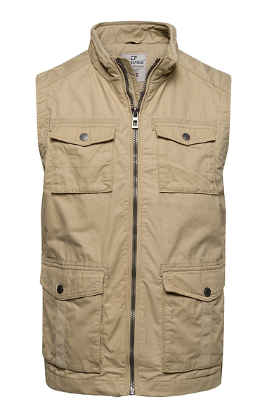 Men's Cotton Utility Pocket Detail Gilet