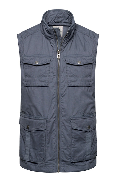 Men's Cotton Utility Pocket Detail Gilet