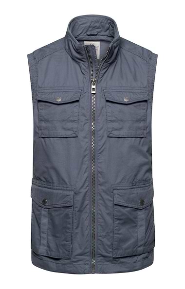 Men's Cotton Utility Pocket Detail Gilet