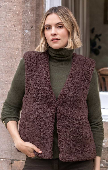 Ladies Rino & Pelle Teddy Waistcoat