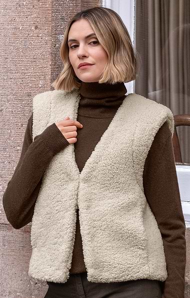 Ladies Rino & Pelle Teddy Waistcoat