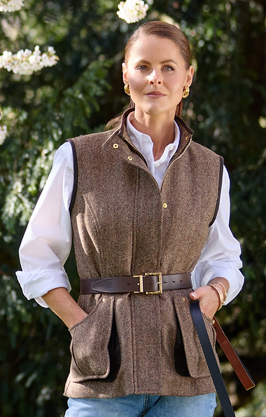 Ladies Holland Cooper Country Classic Tweed Gilet